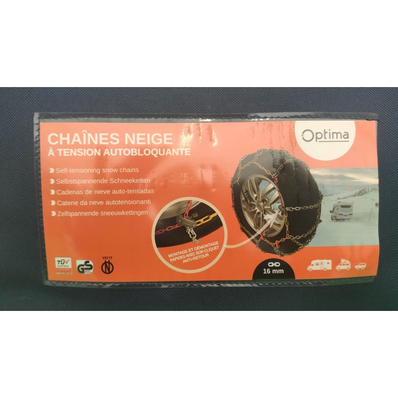 Chaînes à neige G16 pour camping-car et fourgon - Just4Camper Optima  RG-1Q21329